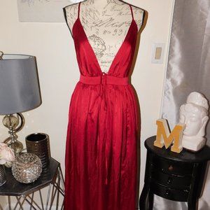 Lady in Silk-Red